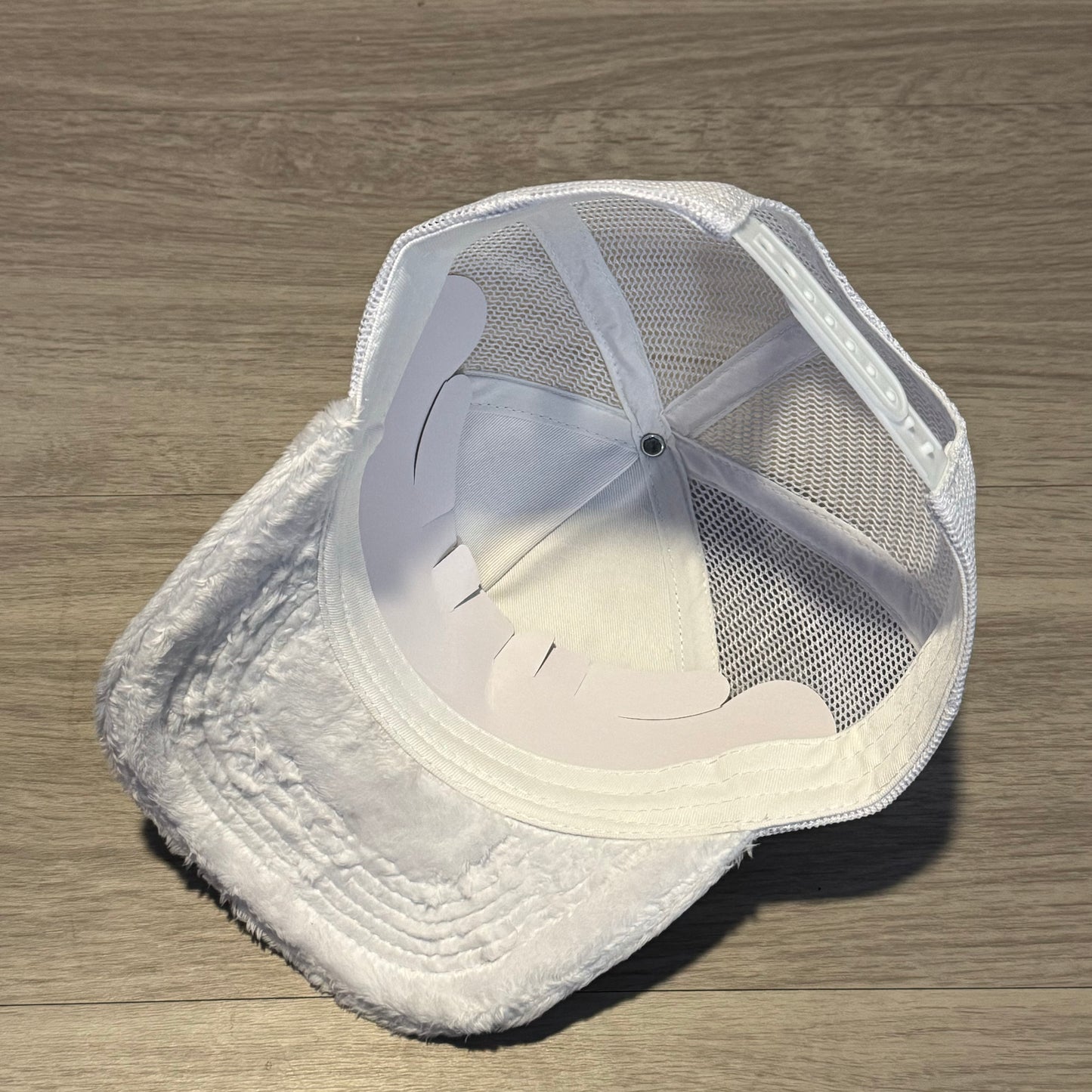 White Velvet Snapback