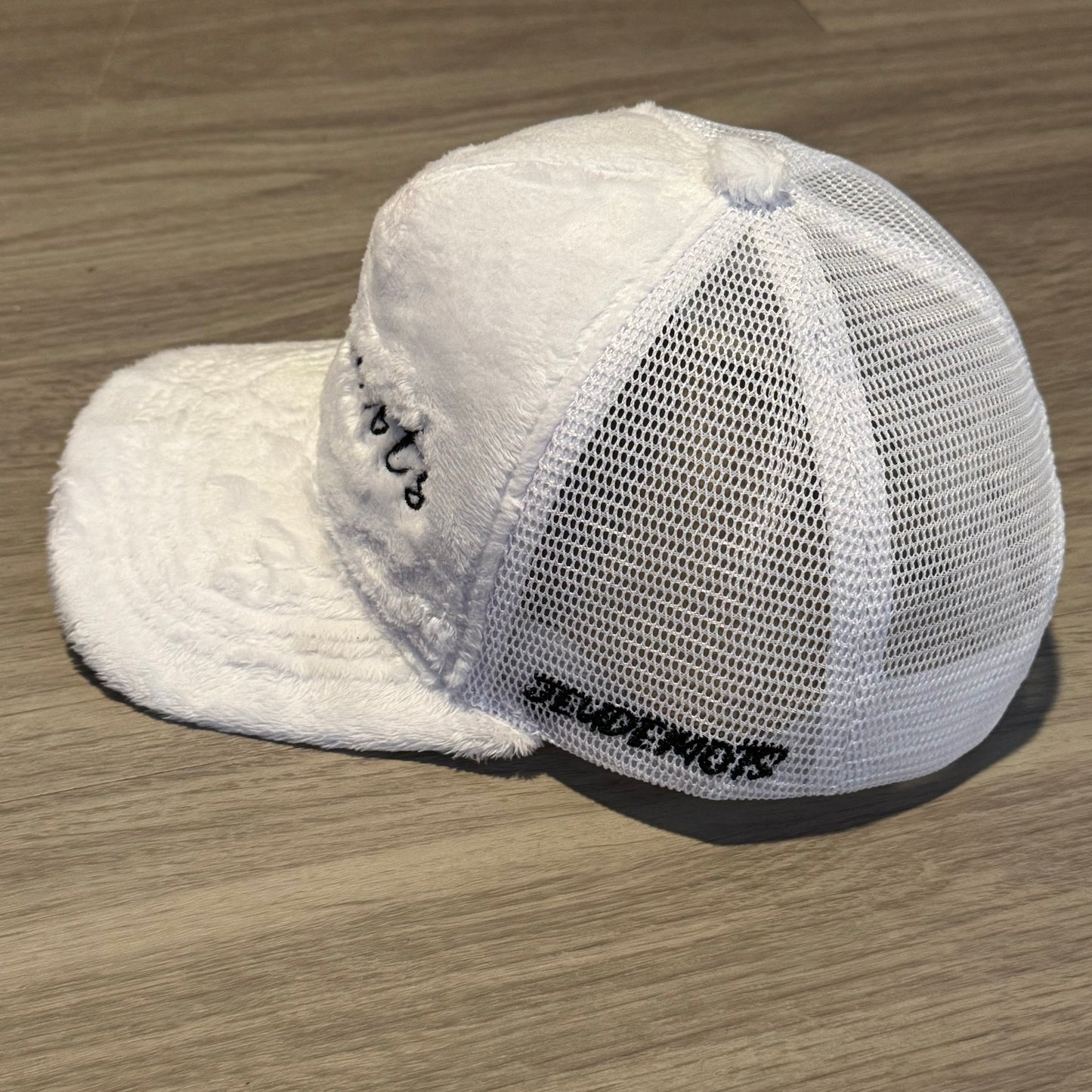 White Velvet Snapback