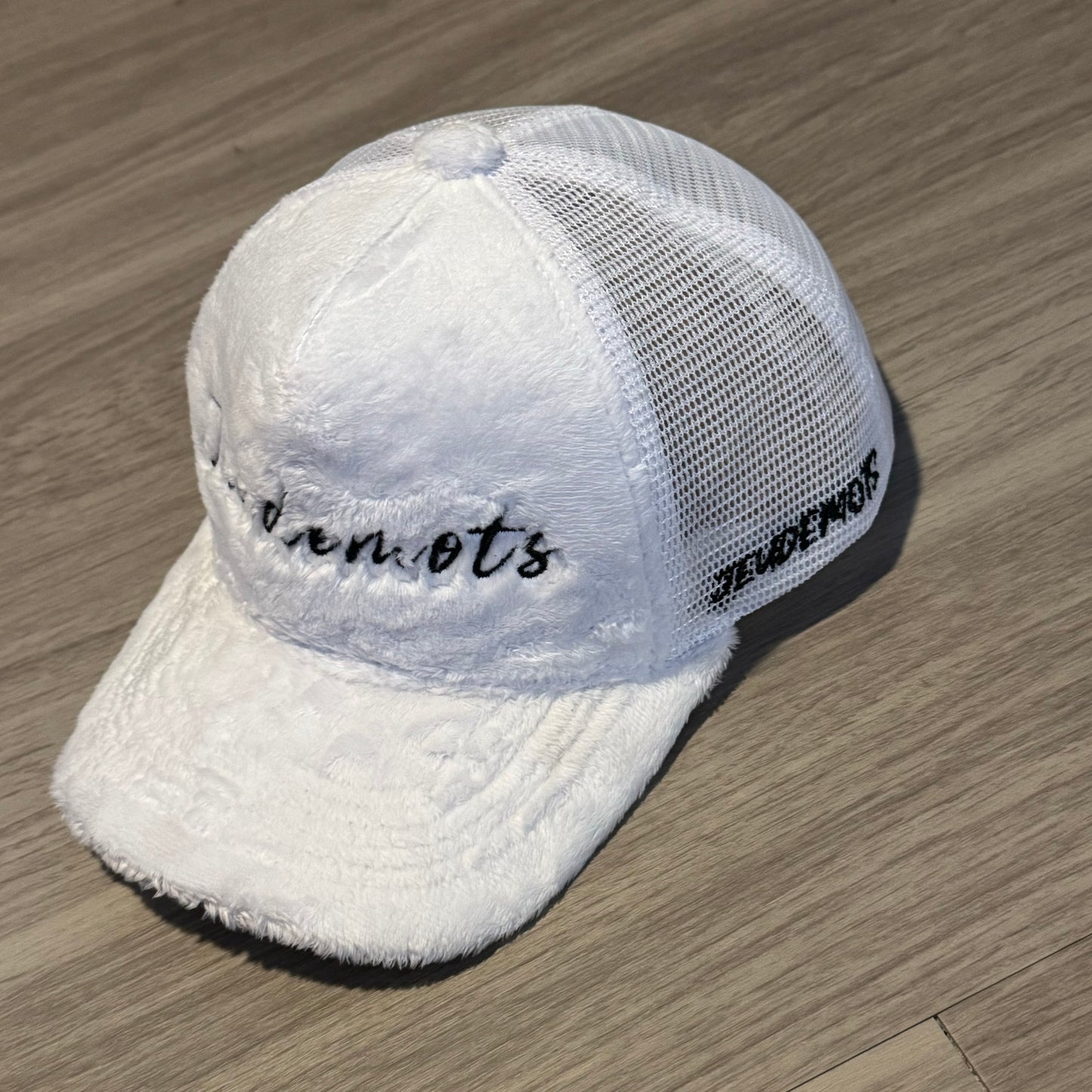 White Velvet Snapback